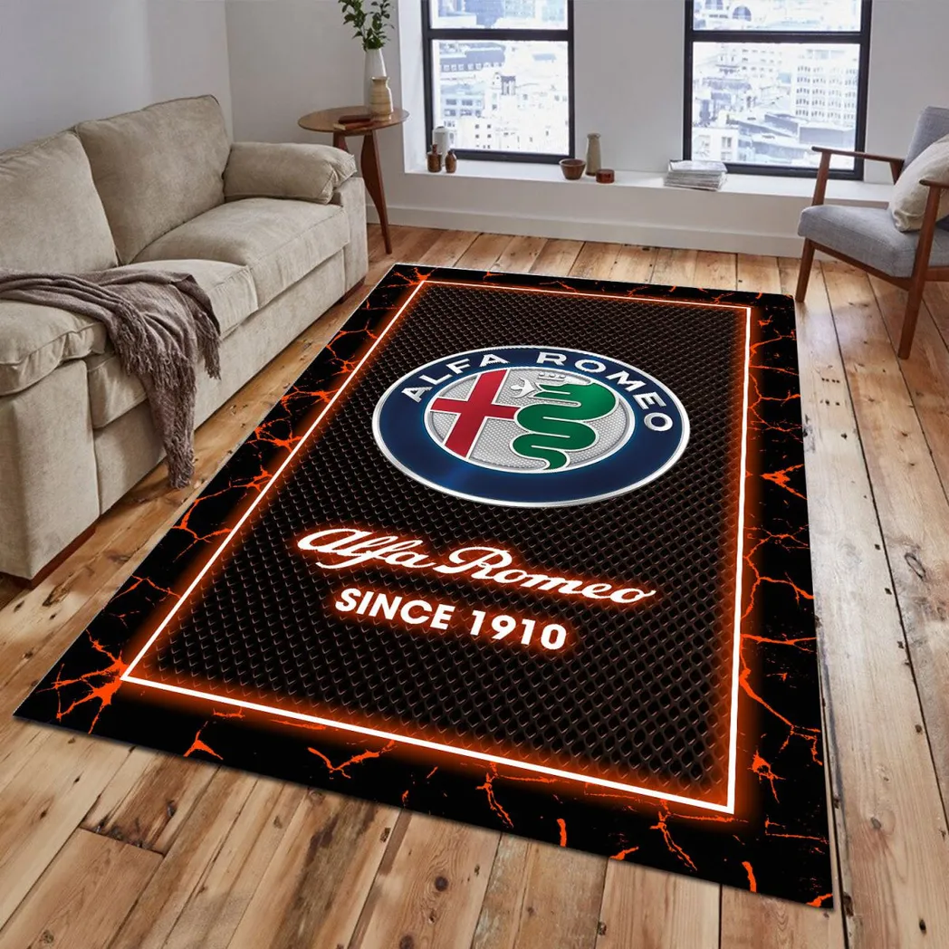 alfa romeo rug gift for alfa romeo lovers gift for him husband boyfriend car5202192500 orange yarag