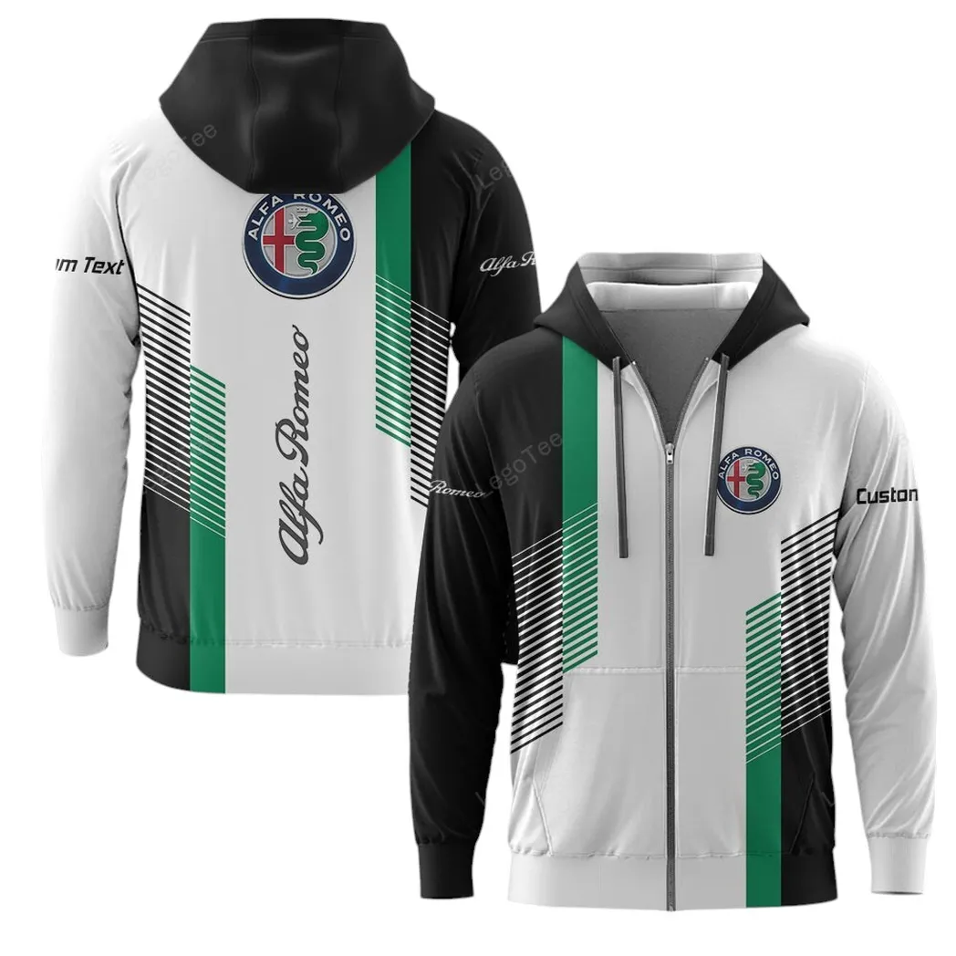 Alfa Romeo Zipper Hoodie, Gift For Alfa Romeo Lovers, Gift For Him, Husband, Boyfriend CAR10703122502