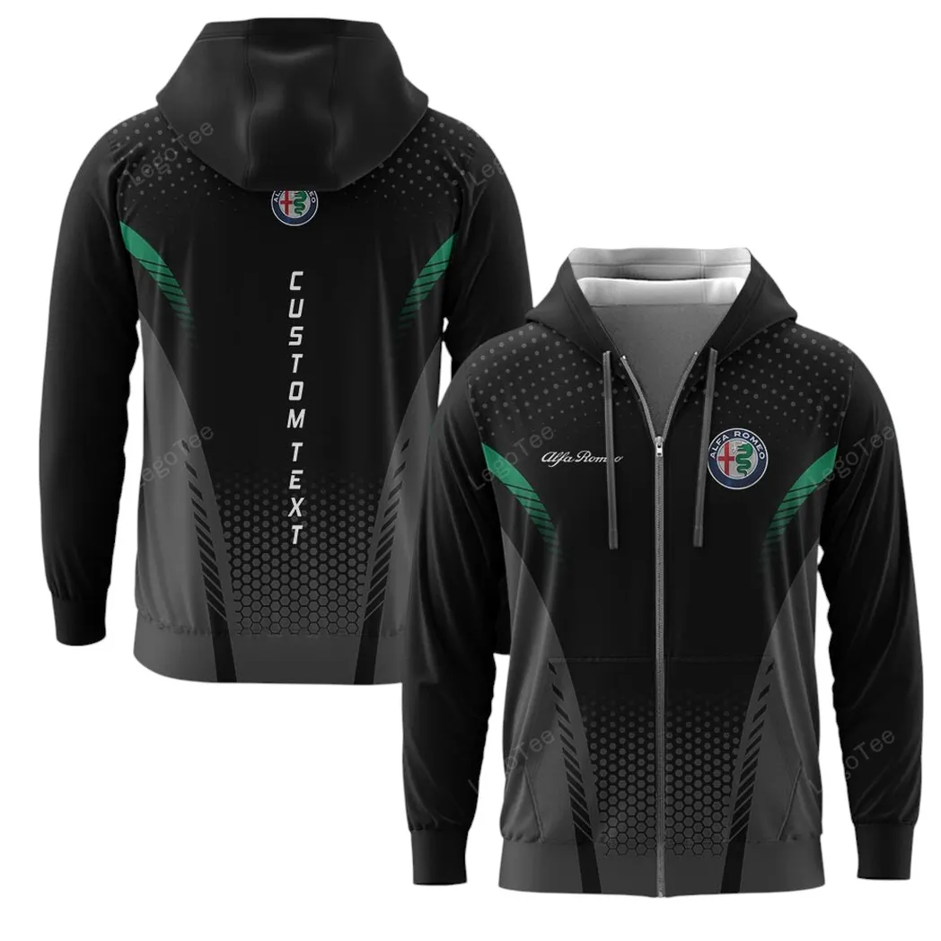 Alfa Romeo Zipper Hoodie, Gift For Alfa Romeo Lovers, Gift For Him, Husband, Boyfriend CAR10803122501