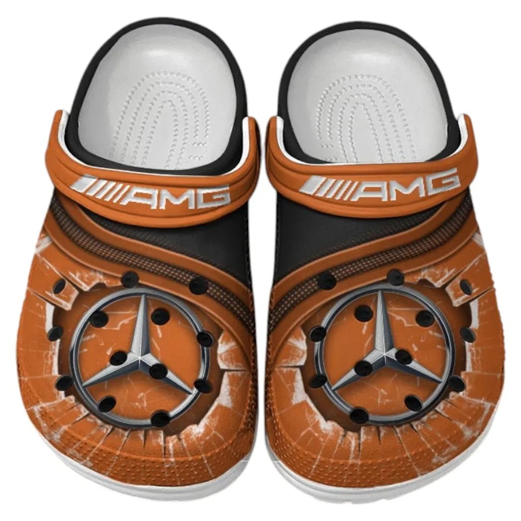 AMG Crocs Clogs Men Women, Gift For AMG Fan CAR188032025121 - Orange