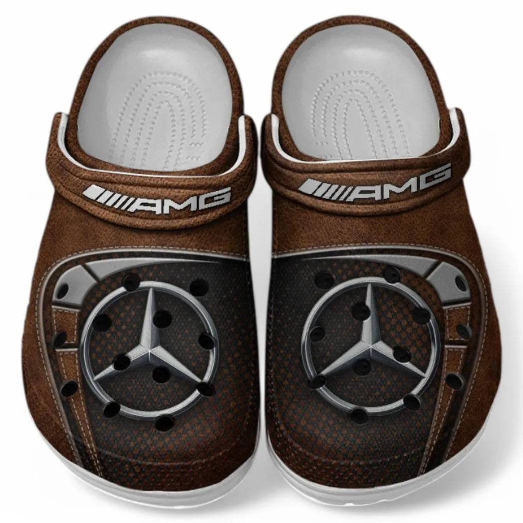 AMG Crocs Sandals For Men Women, Gift For AMG Fan CAR177031425587 - Brown