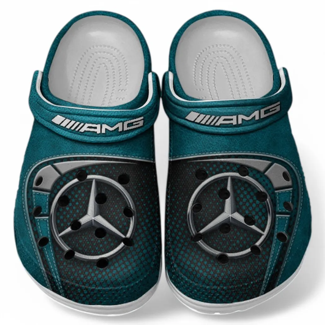 AMG Crocs Sandals For Men Women, Gift For AMG Fan CAR177031425587 - Cyan