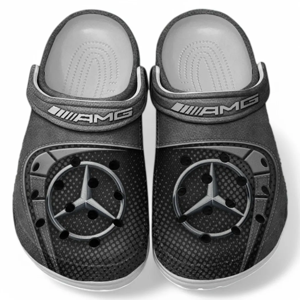 AMG Crocs Sandals For Men Women, Gift For AMG Fan CAR177031425587 - Gray