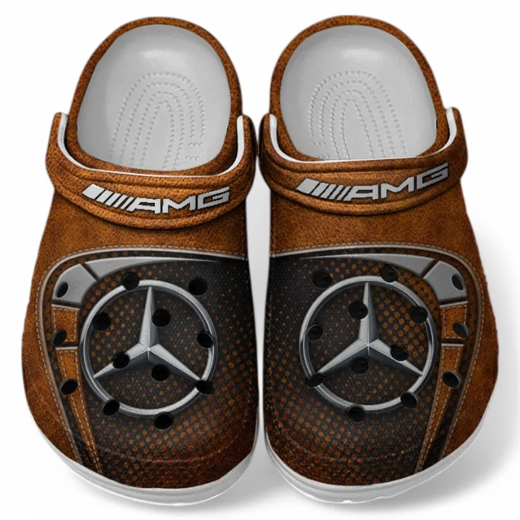 AMG Crocs Sandals For Men Women, Gift For AMG Fan CAR177031425587 - Orange