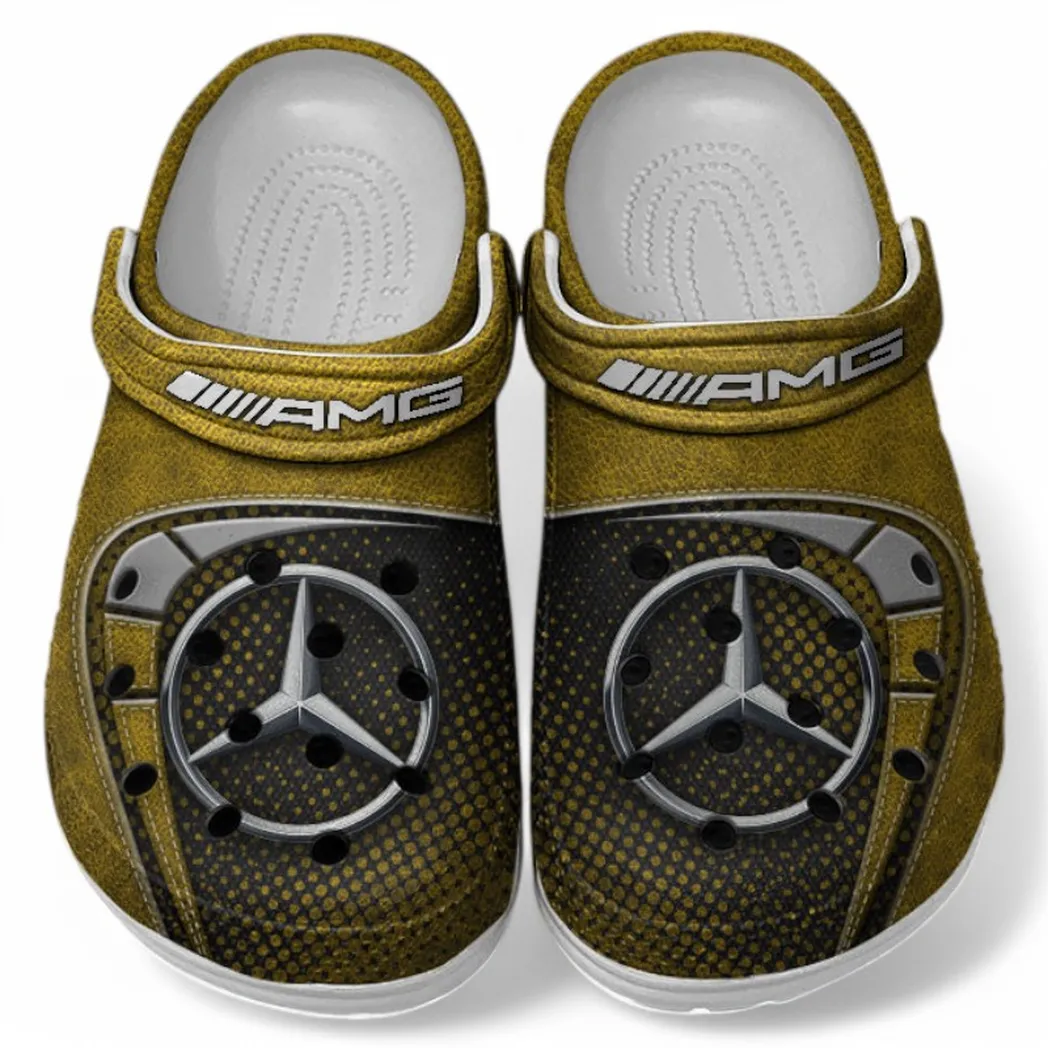 AMG Crocs Sandals For Men Women, Gift For AMG Fan CAR177031425587 - Yellow