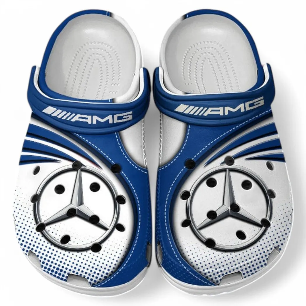 AMG Crocs Sandals For Men Women, Gift For AMG Fan CAR181031525748 - Blue