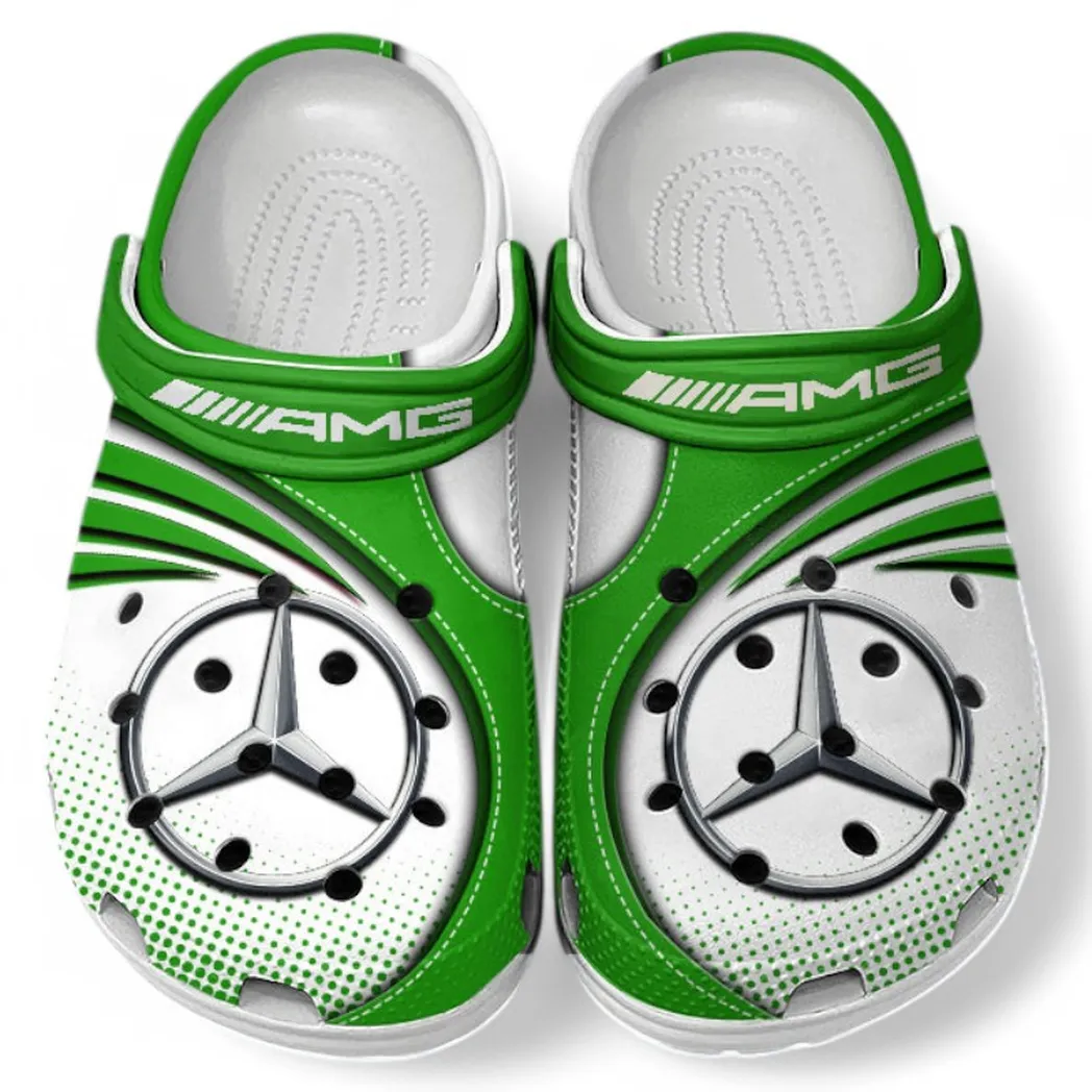AMG Crocs Sandals For Men Women, Gift For AMG Fan CAR181031525748 - Green