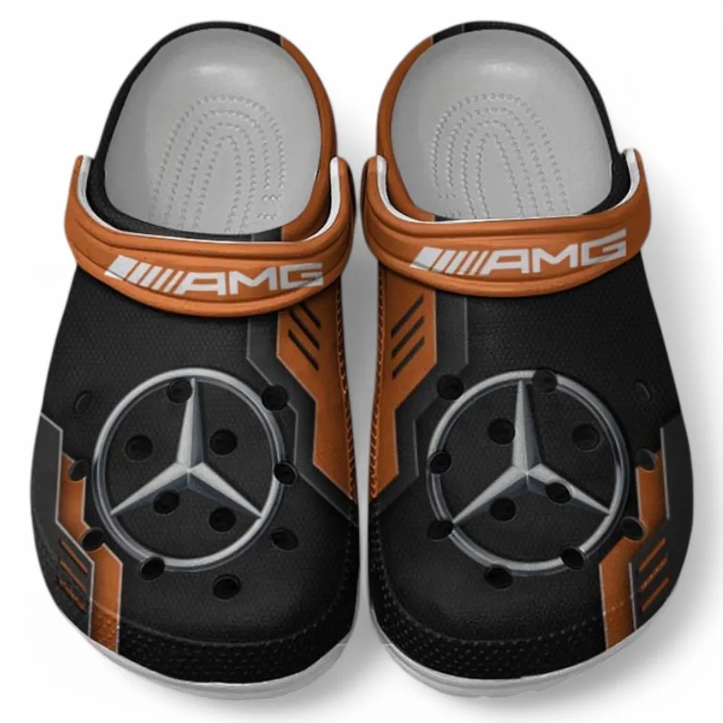 AMG Crocs Shoes, Clogs Men Women, Gift For AMG Fan CAR185031525276 - Orange