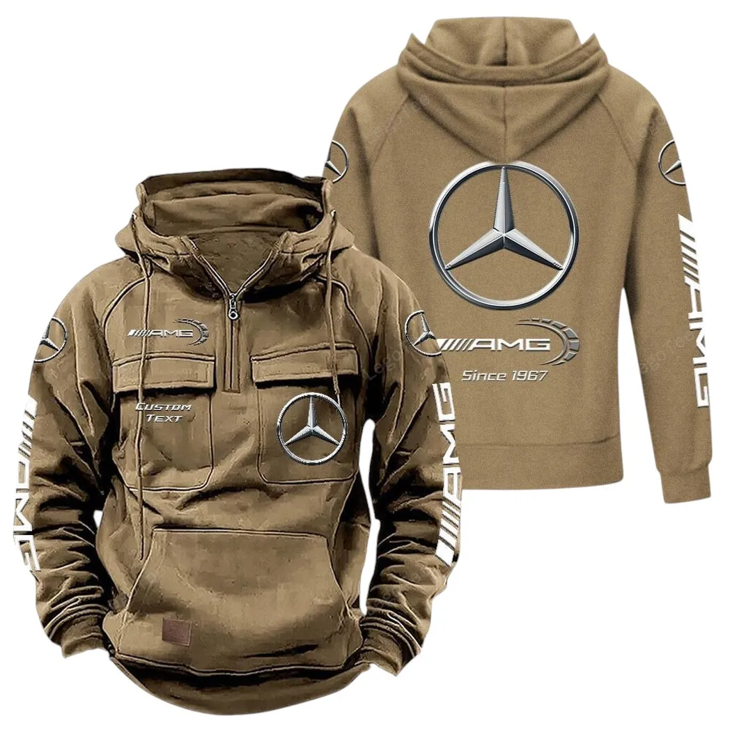 amg tactical quarter zip hoodie gift for amg lovers gift for him husband boyfriend khaki car96021425698 4