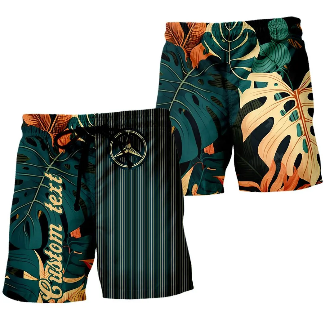 Amg Vintage Beach Shorts Custom Summer Style CAR434041725226