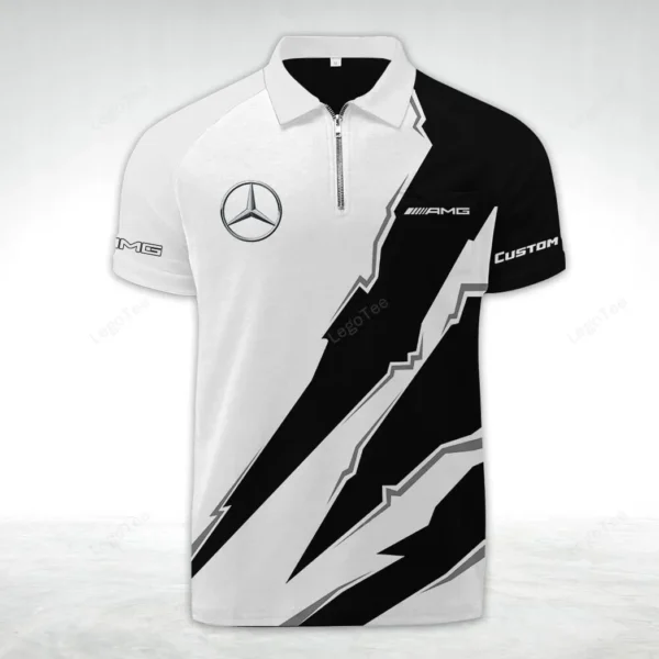 amg zipper polo shirt gift for amg lovers gift for gift for him husband boyfriend car128021025011 5ti3e