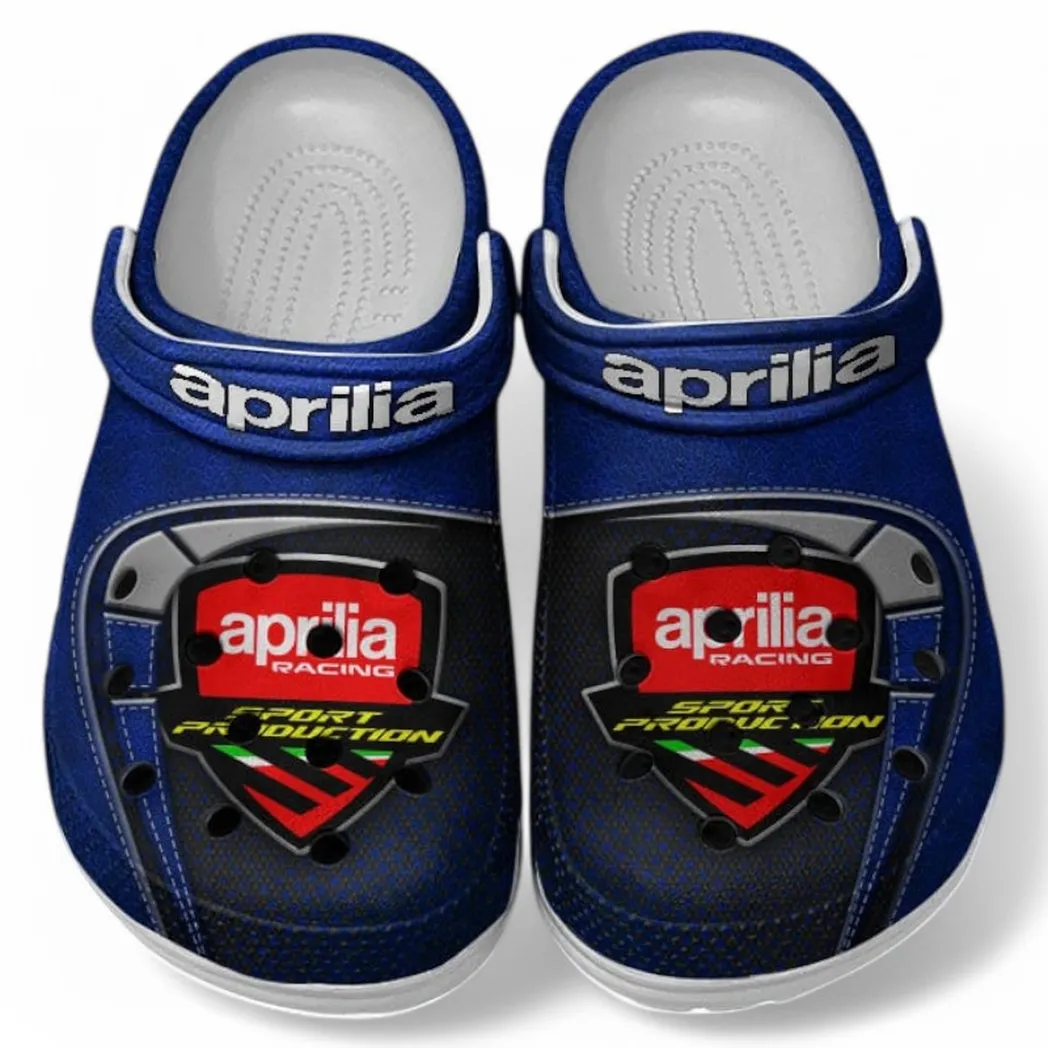 Aprilia Crocs Shoes, Clogs Men Women, Gift For Aprilia Fan CAR183031725128 - Blue