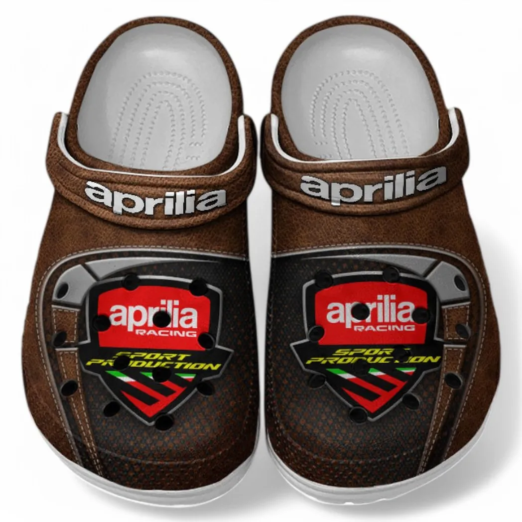 Aprilia Crocs Shoes, Clogs Men Women, Gift For Aprilia Fan CAR183031725128 - Brown