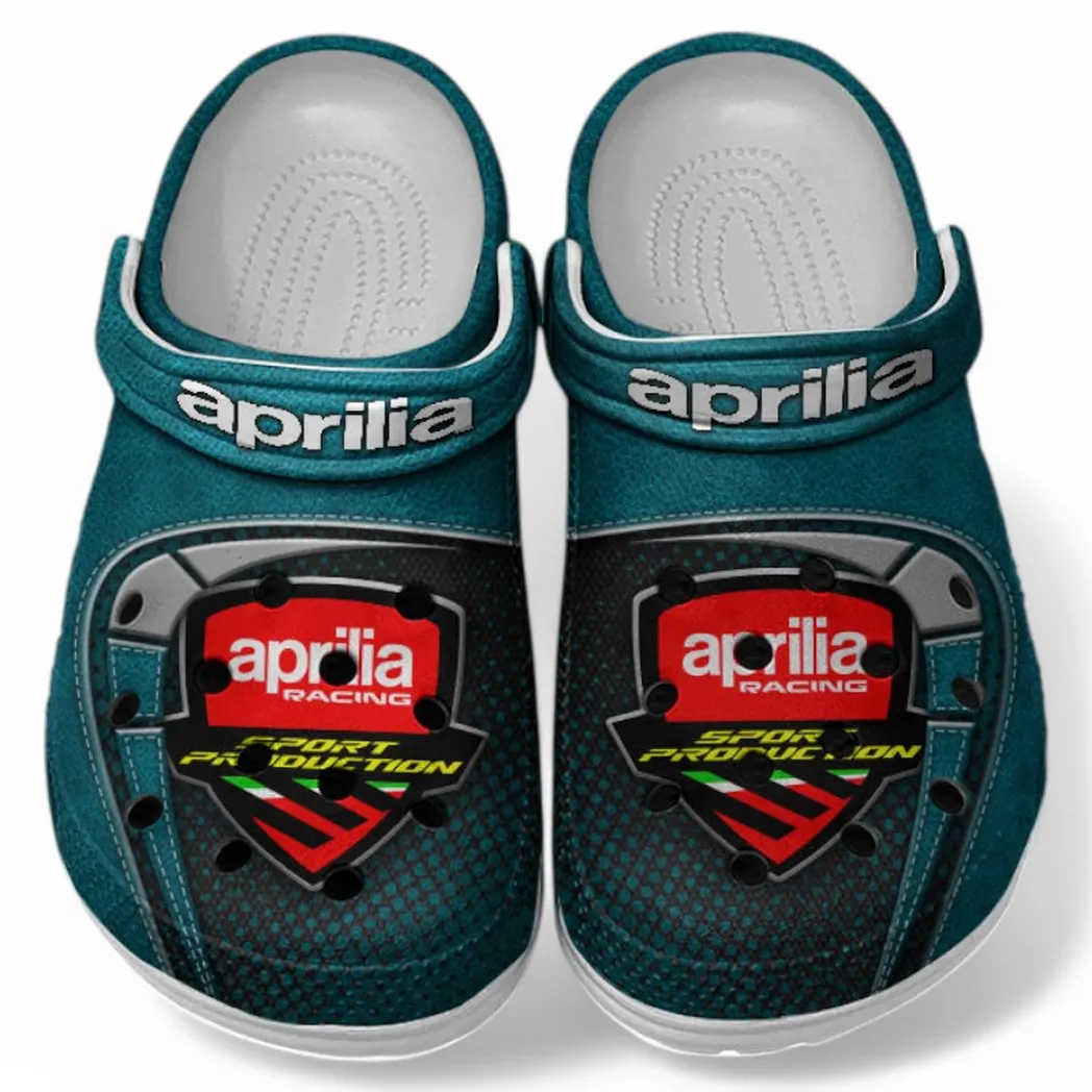 Aprilia Crocs Shoes, Clogs Men Women, Gift For Aprilia Fan CAR183031725128 - Cyan