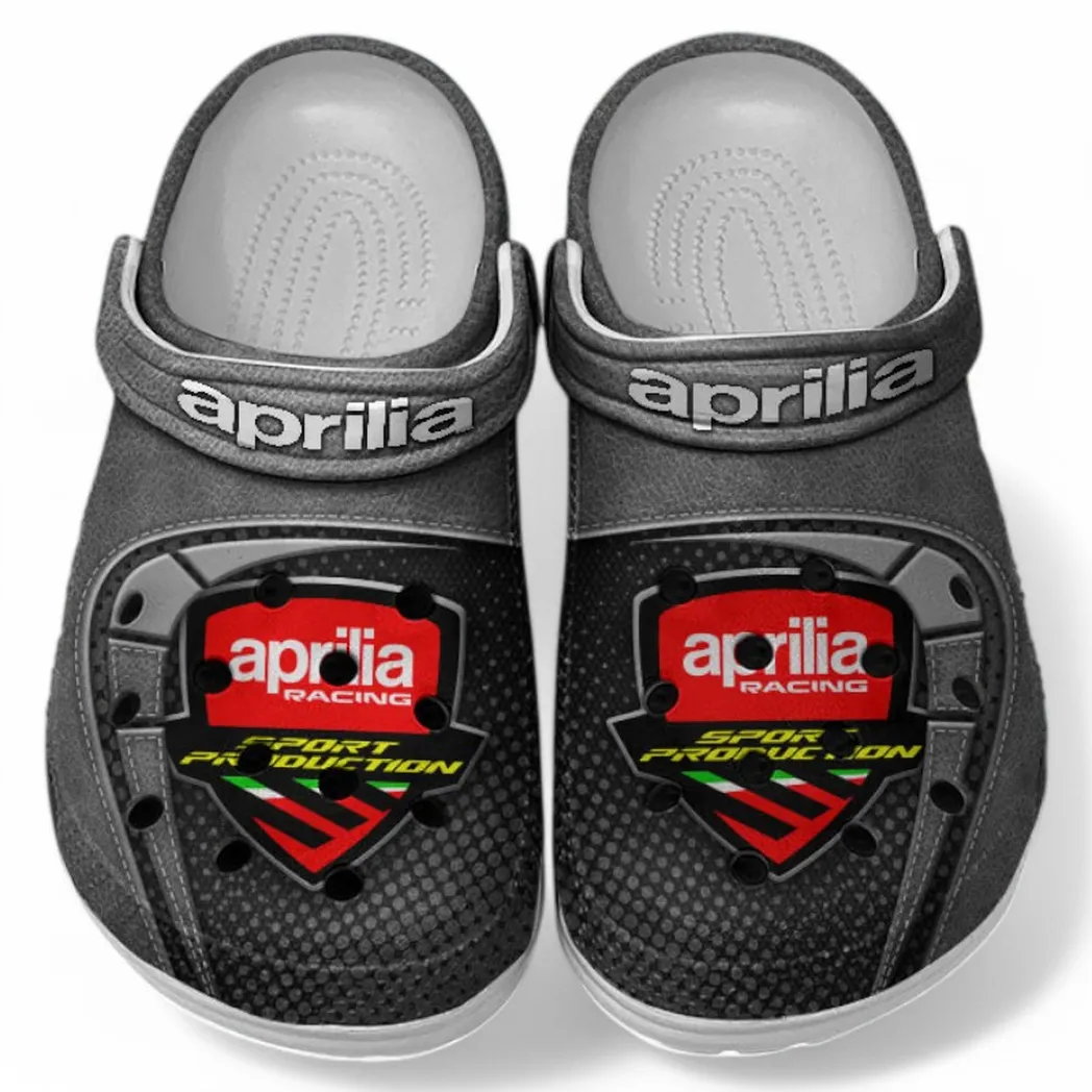 Aprilia Crocs Shoes, Clogs Men Women, Gift For Aprilia Fan CAR183031725128 - Gray