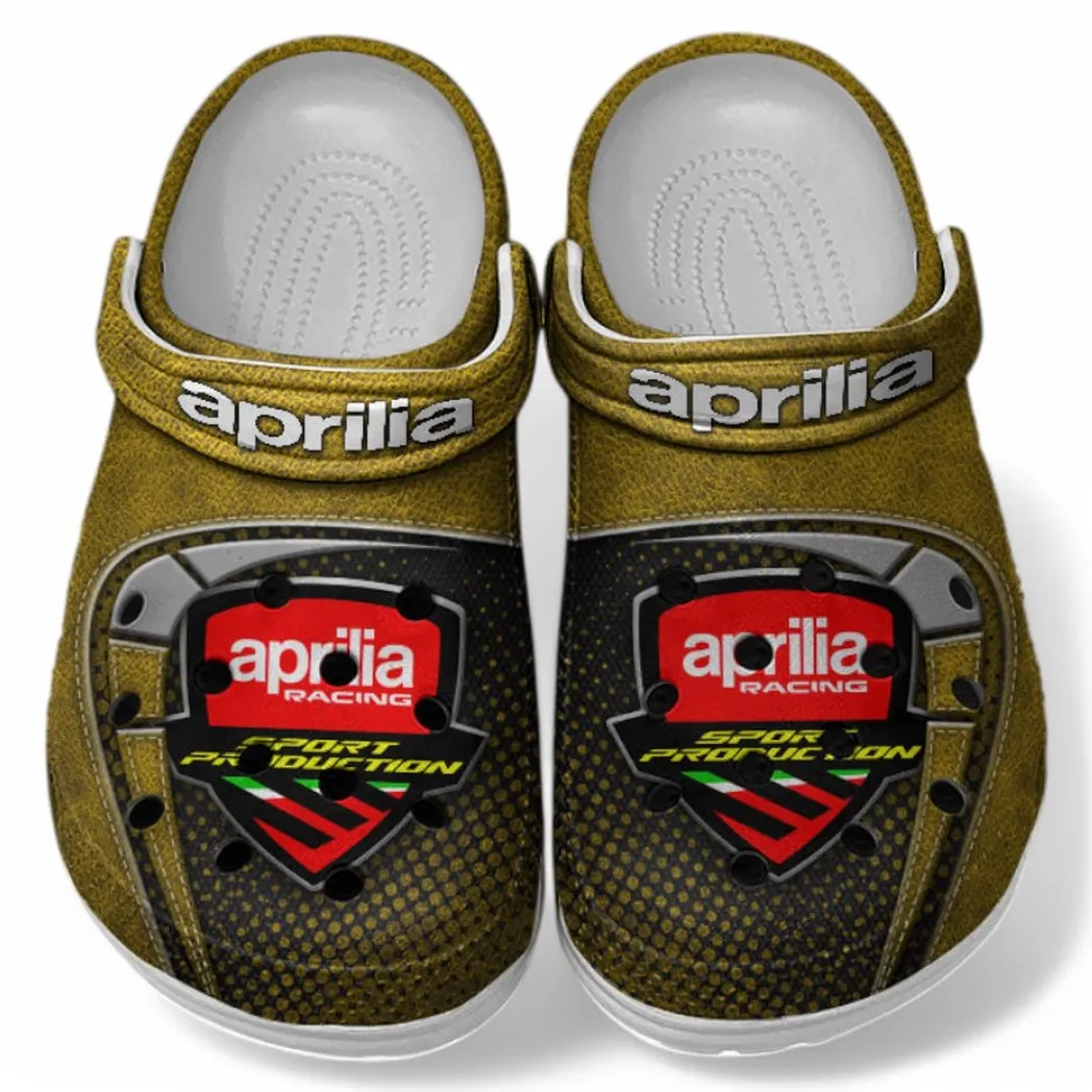 Aprilia Crocs Shoes, Clogs Men Women, Gift For Aprilia Fan CAR183031725128 - Yellow