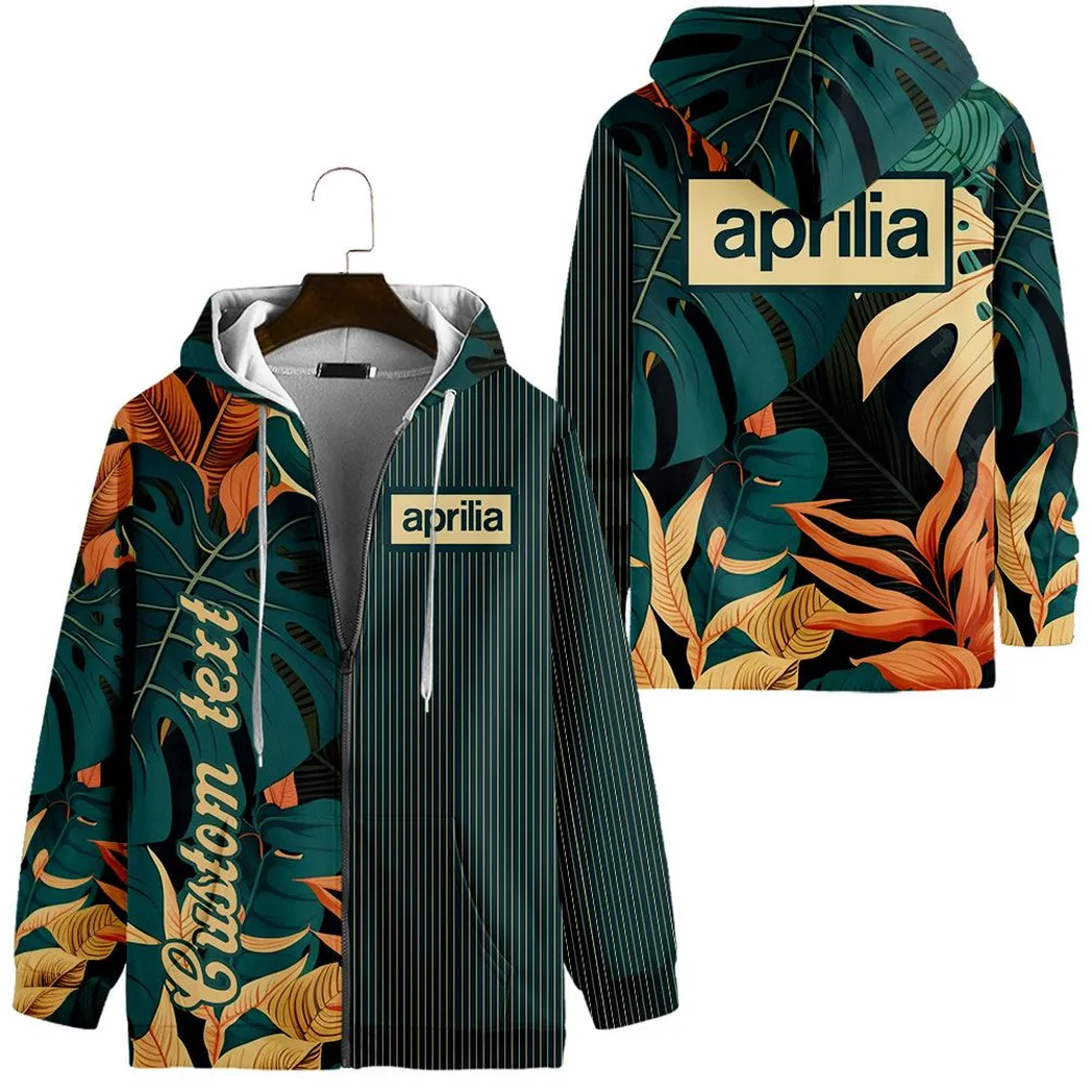 aprilia vintage zip hoodie custom all over print car434041725227 5kdwl