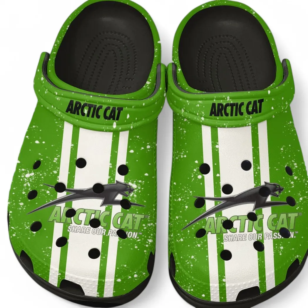 Arctic Cat Crocs, Gift For Arctic Cat Lovers, Gift For Him, Husband, Boyfriend CAR62022025094 - Black