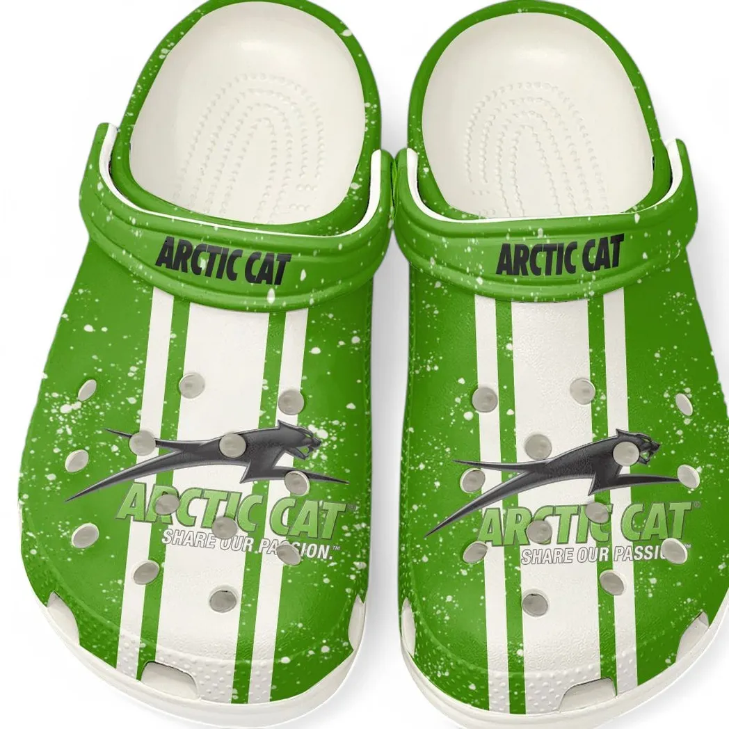 Arctic Cat Crocs, Gift For Arctic Cat Lovers, Gift For Him, Husband, Boyfriend CAR62022025094 - White