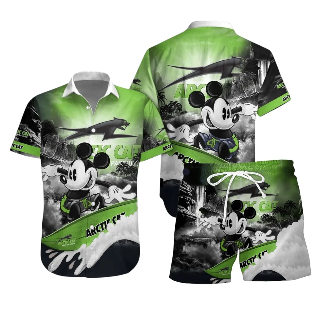 arctic cat hawaiian shirt set gift for arctic cat lovers gift for him husband boyfriend car53030625003 ctkyd