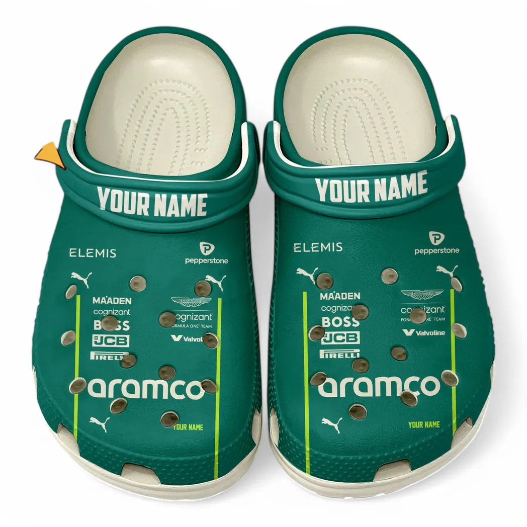 Aston Martin Cognizant Crocs, All Over Print Crocs Aston Martin Cognizant - White CAR41704092508