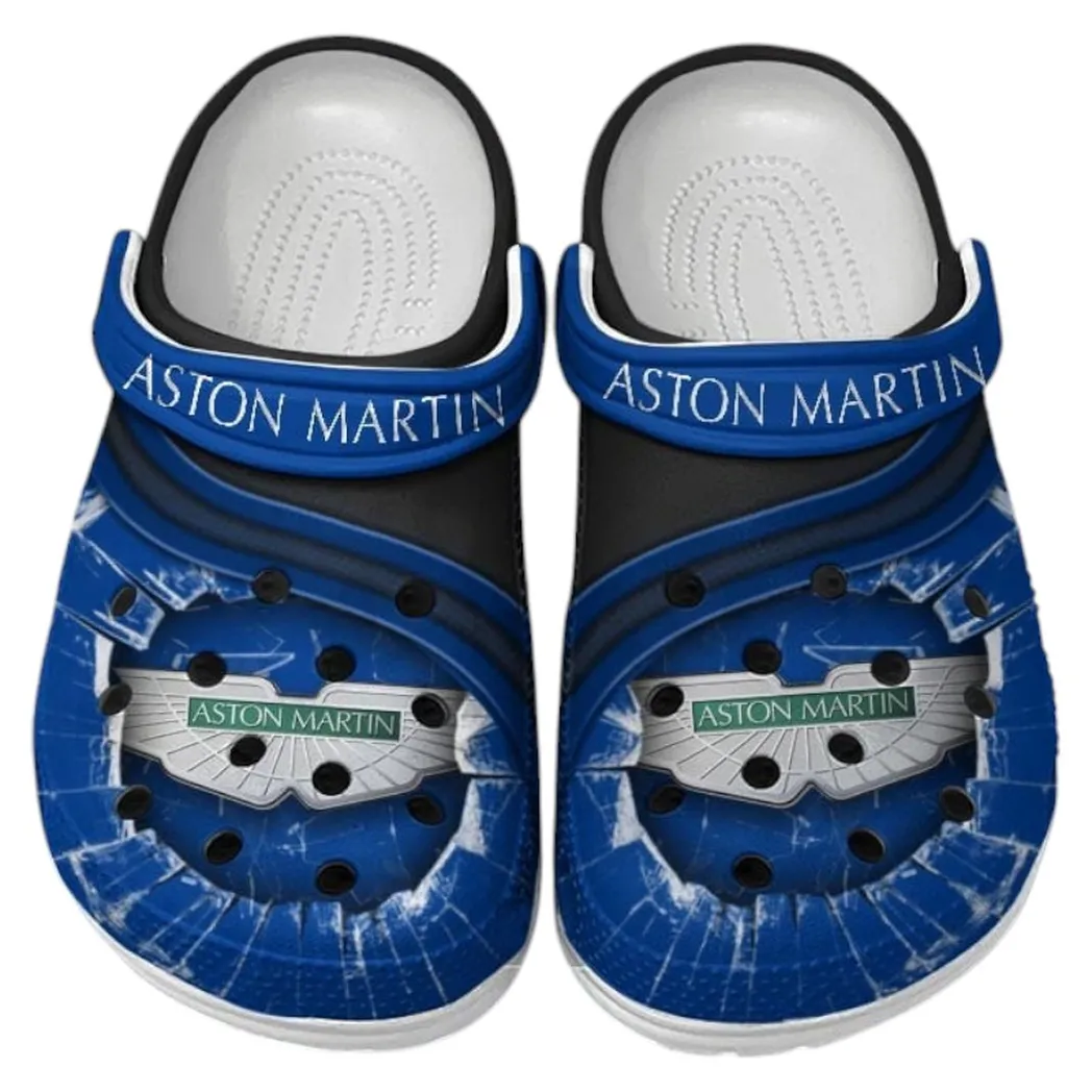 Aston Martin Crocs Clogs Men Women, Gift For Aston Martin Fan CAR188032025163 - Blue