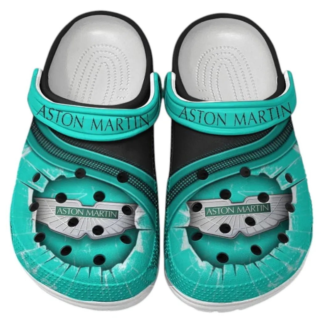 Aston Martin Crocs Clogs Men Women, Gift For Aston Martin Fan CAR188032025163 - Cyan