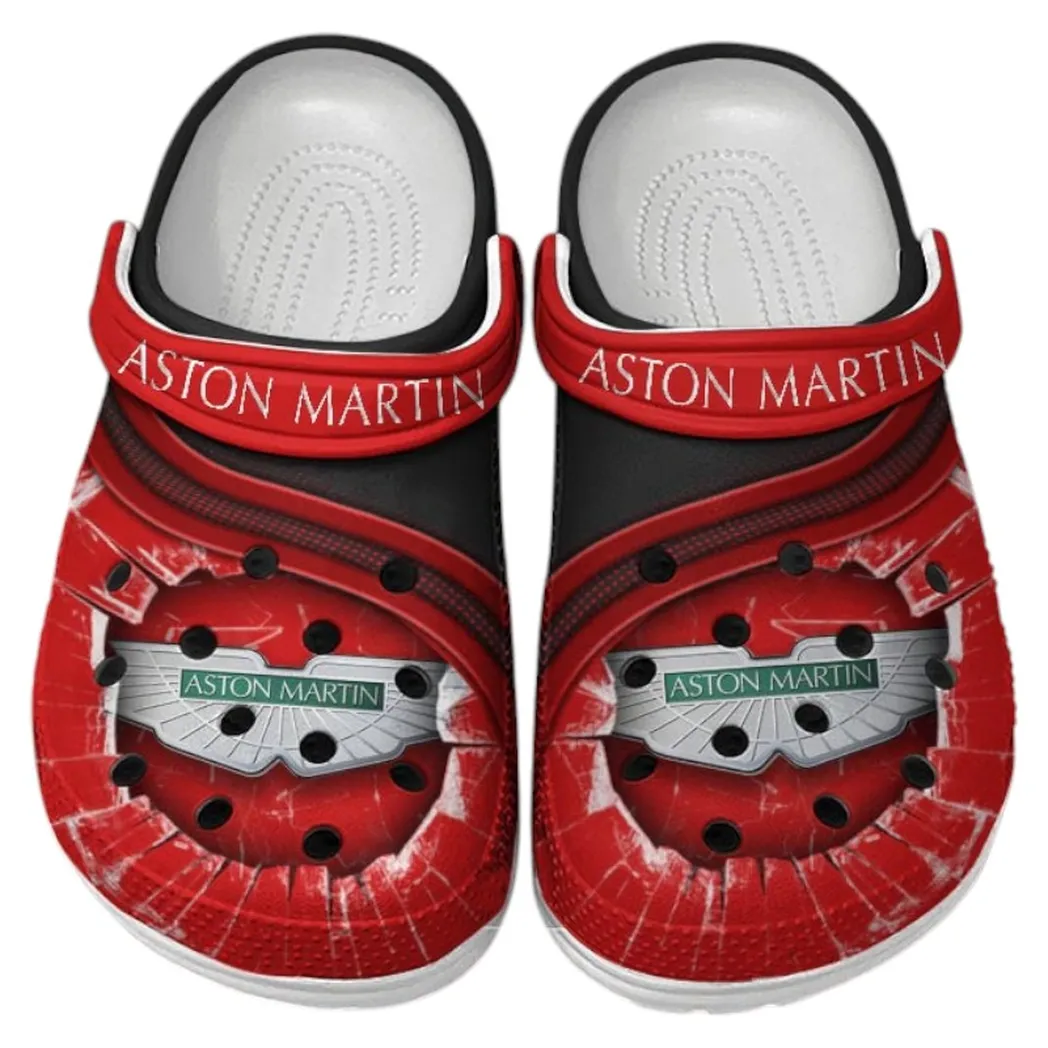 Aston Martin Crocs Clogs Men Women, Gift For Aston Martin Fan CAR188032025163 - Red