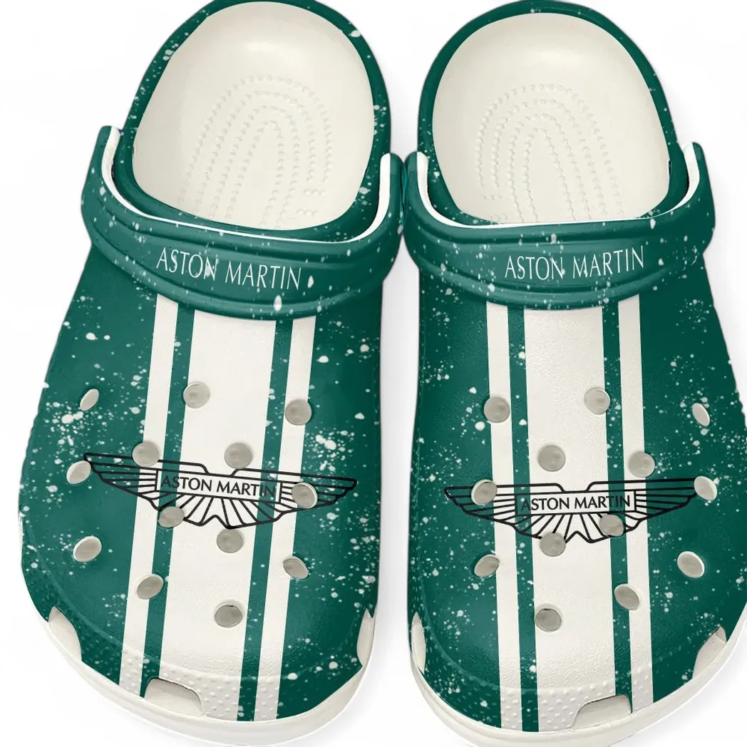 Aston Martin Crocs, Gift For Aston Martin Lovers, Gift For Him, Husband, Boyfriend CAR62022025078 - White