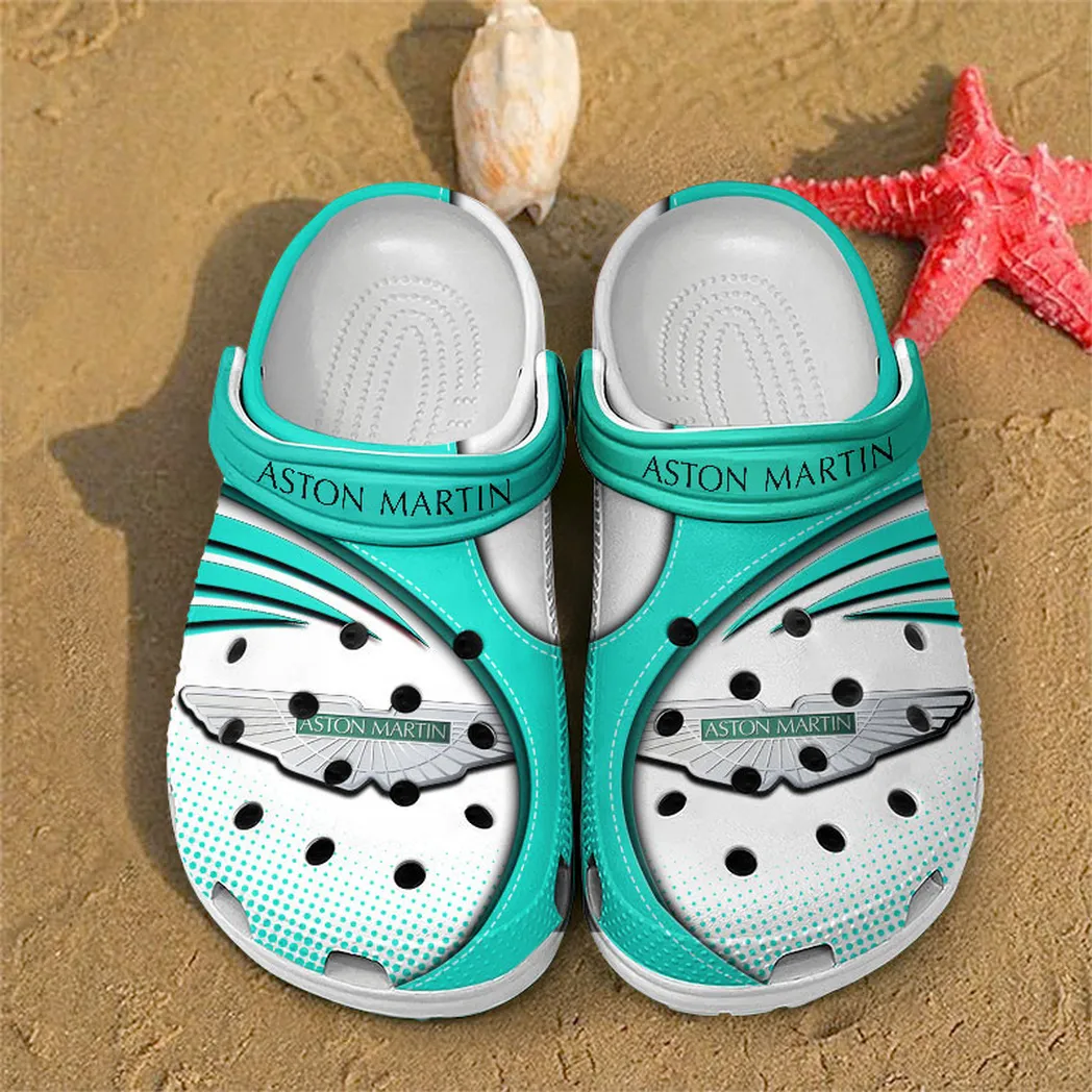 aston martin crocs sandals for men women gift for aston martin fan car181031525747 cyan bauun
