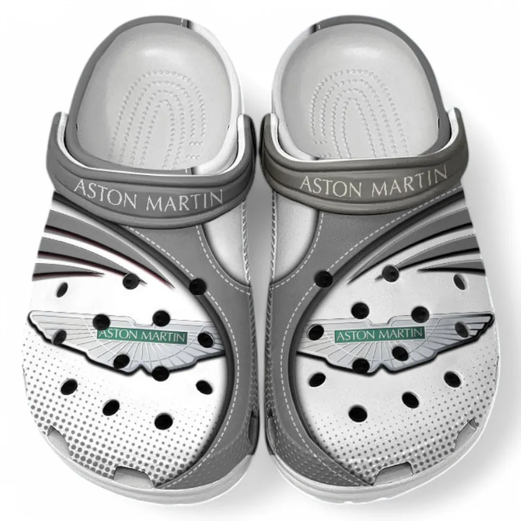 Aston Martin Crocs Sandals For Men Women, Gift For Aston Martin Fan CAR181031525747 - Gray