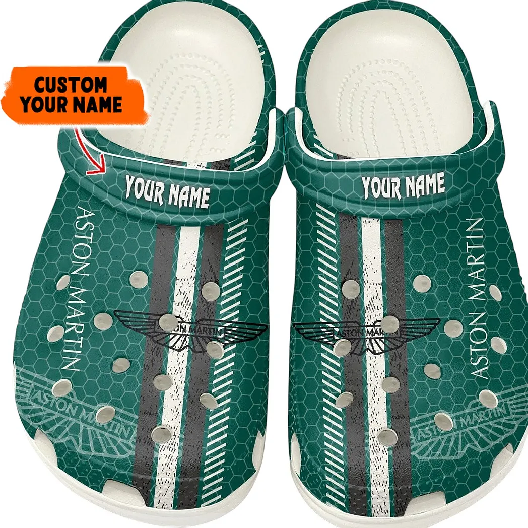 Aston Martin Crocs Shoes Gift For Aston Martin Lovers, Birthday Gift For Husband, Boyfriend CAR82022025559 - White