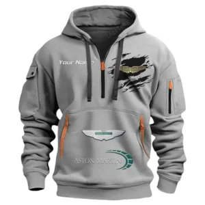 aston martin half zip hoodie car113021425791 best gift for him husband boyfriend gray grrur