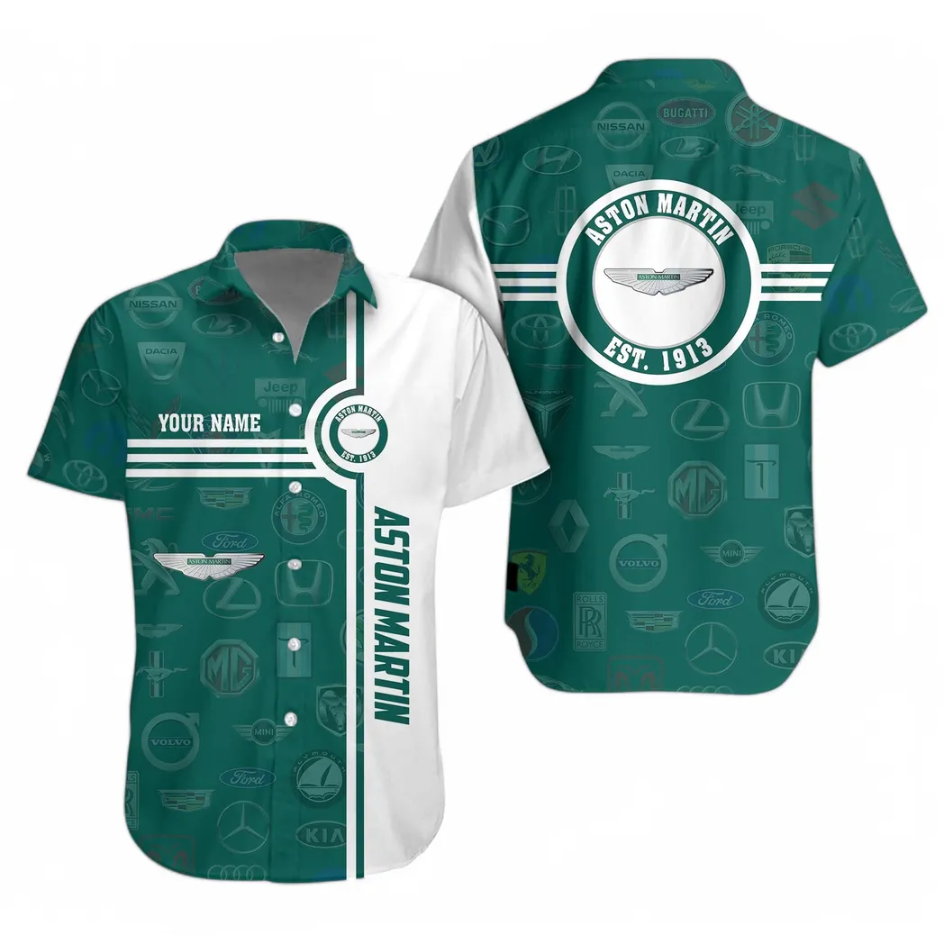 aston martin hawaiian shirt for men all logo gift for aston martin fan car174022525013 zutvl