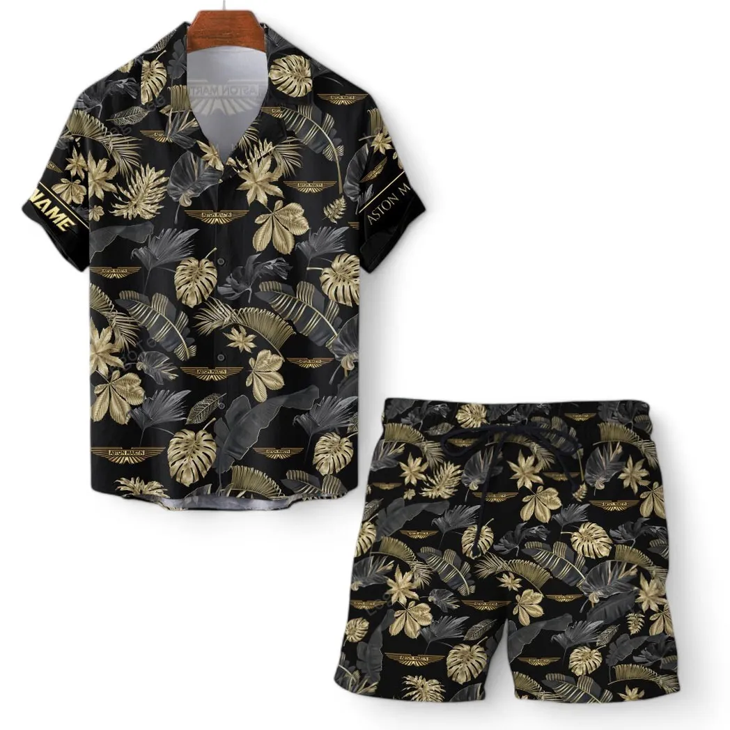 Aston Martin Hawaiian Shirt Set For Men, Gift For Aston Martin Lovers, Gift For Him, Husband, Boyfriend CAR139021125134-1