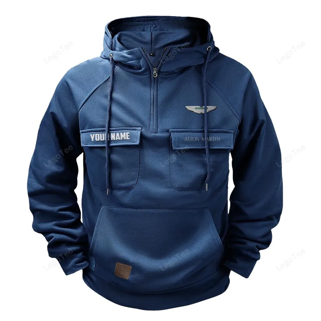 Aston Martin Tactical Quarter Zip Hoodie, Gift For Aston Martin Lovers, Gift For Him, Husband, Boyfriend - Dark Blue CAR109021425407-3