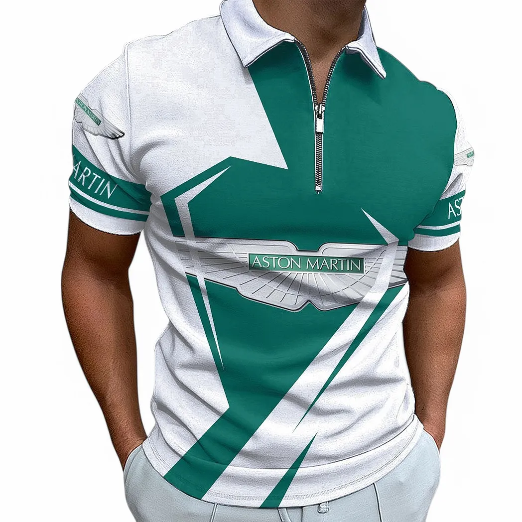 aston martin zipper polo shirt for men gift for aston martin fan car68022125977 vhhrv
