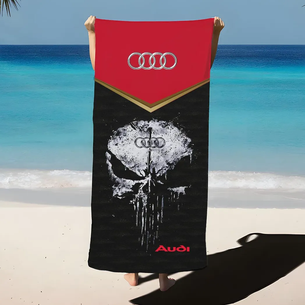 audi beach towel gift for audi lovers gift for him husband boyfriend car17302252503 0bptf