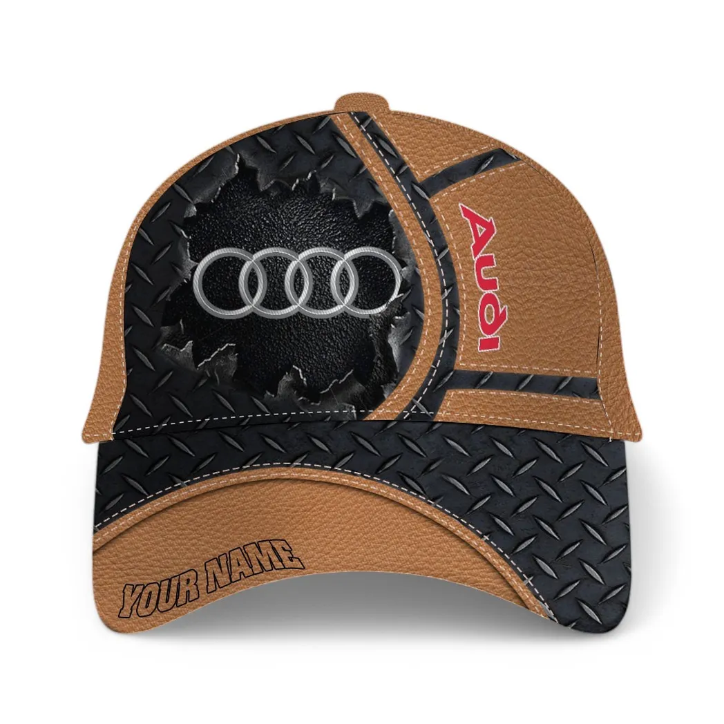 Audi Classic Cap, Gift For Audi Lovers, Gift For Him, Husband, Boyfriend - Brown CAR49021825003-3