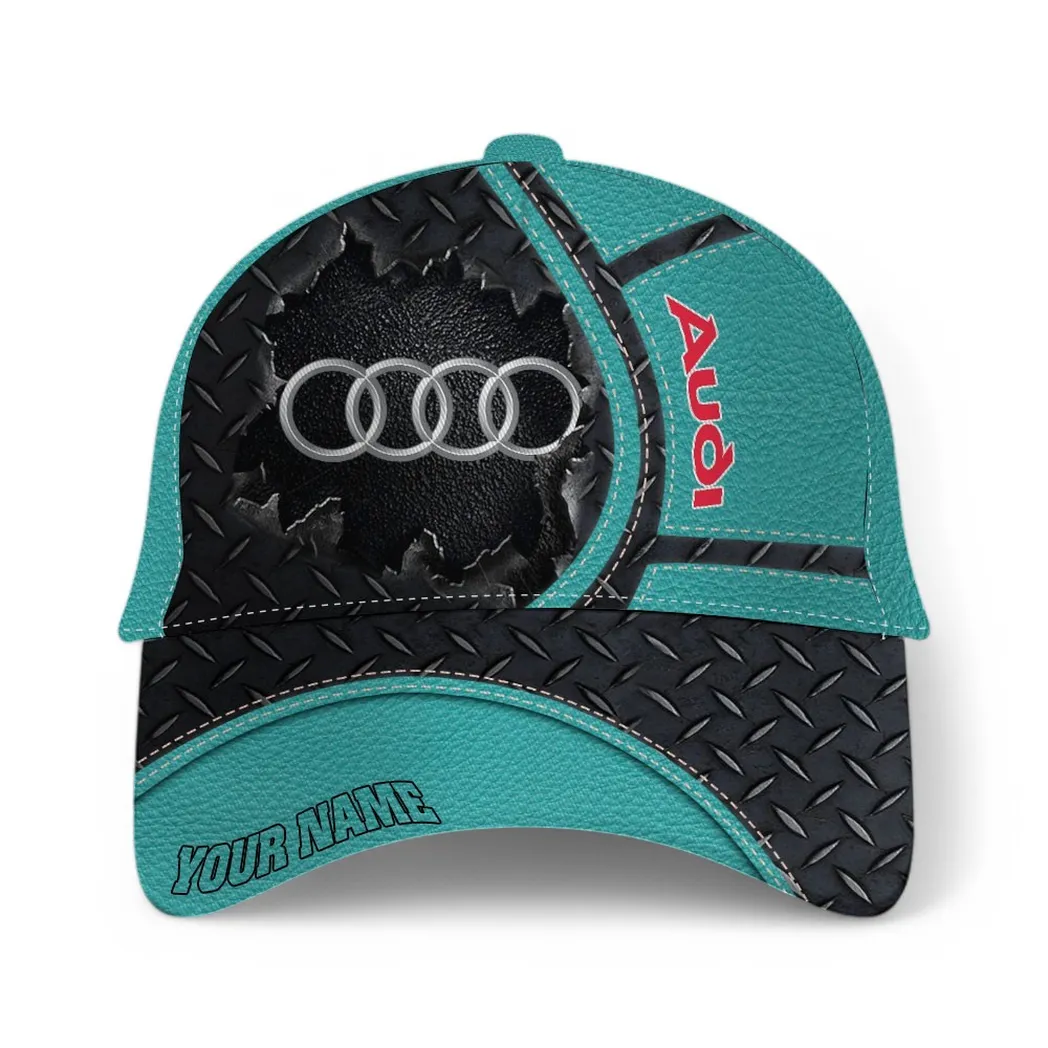 Audi Classic Cap, Gift For Audi Lovers, Gift For Him, Husband, Boyfriend - Cyan CAR49021825003-2