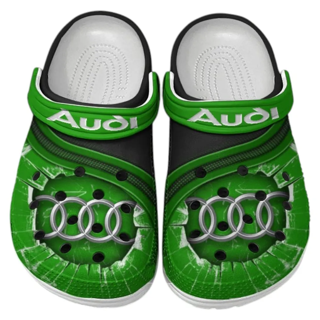 Audi Crocs Clogs Men Women, Gift For Audi Fan CAR188032025120 - Green