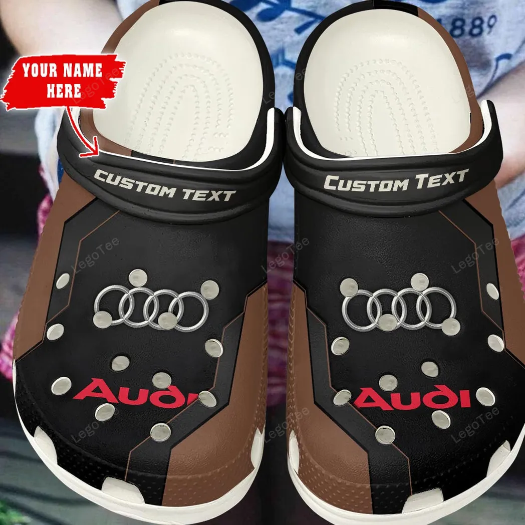 audi crocs gift for audi lovers gift for him husband boyfriend brown car140021225562 2 oo2c9