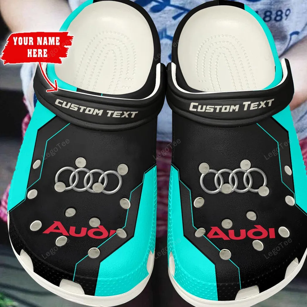audi crocs gift for audi lovers gift for him husband boyfriend cyan car140021225562 3 755tl
