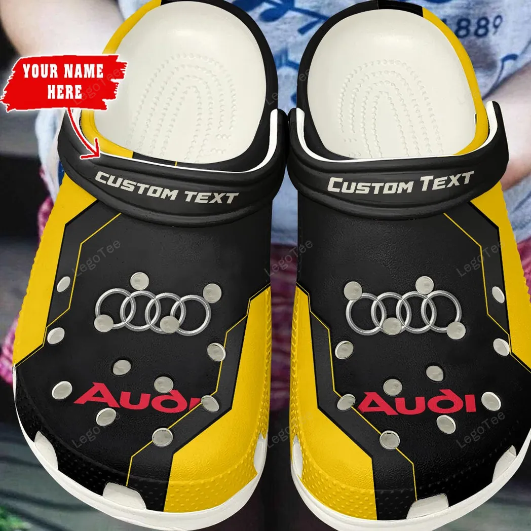 audi crocs gift for audi lovers gift for him husband boyfriend yellow car140021225562 8