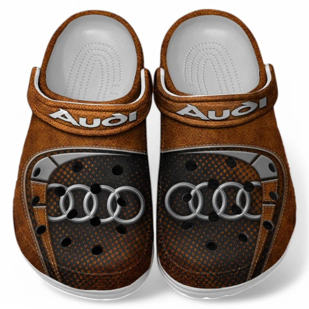Audi Crocs Sandals For Men Women, Gift For Audi Fan CAR177031425564 - Orange