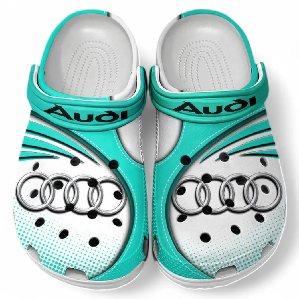 Audi Crocs Sandals For Men Women, Gift For Audi Fan CAR181031525697 - Cyan