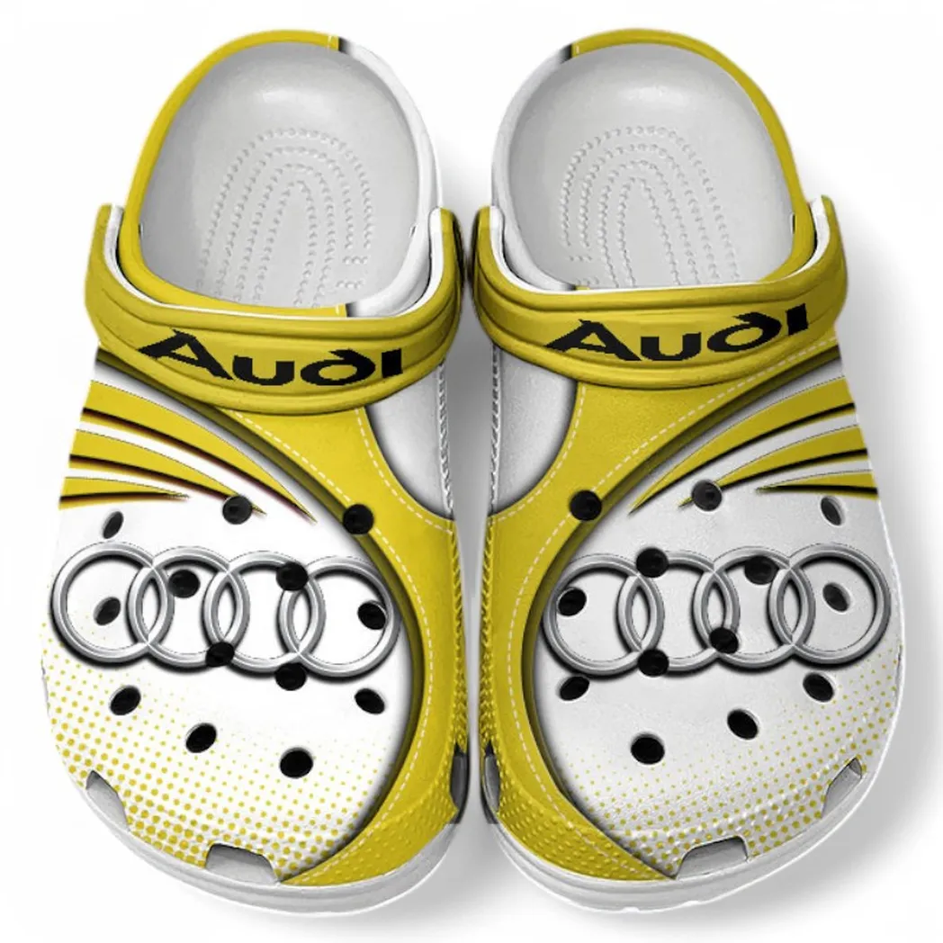 audi crocs sandals for men women gift for audi fan car181031525697 yellow pw6zv