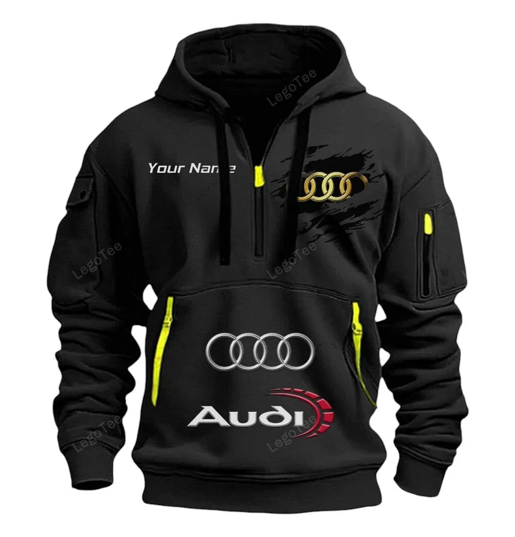 audi half zip hoodie car113021425777 best gift for him husband boyfriend black 49swd