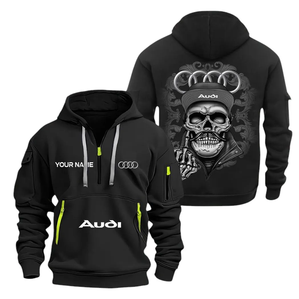 audi half zip hoodie for men gift for audi fan car166022625115 black wvyft