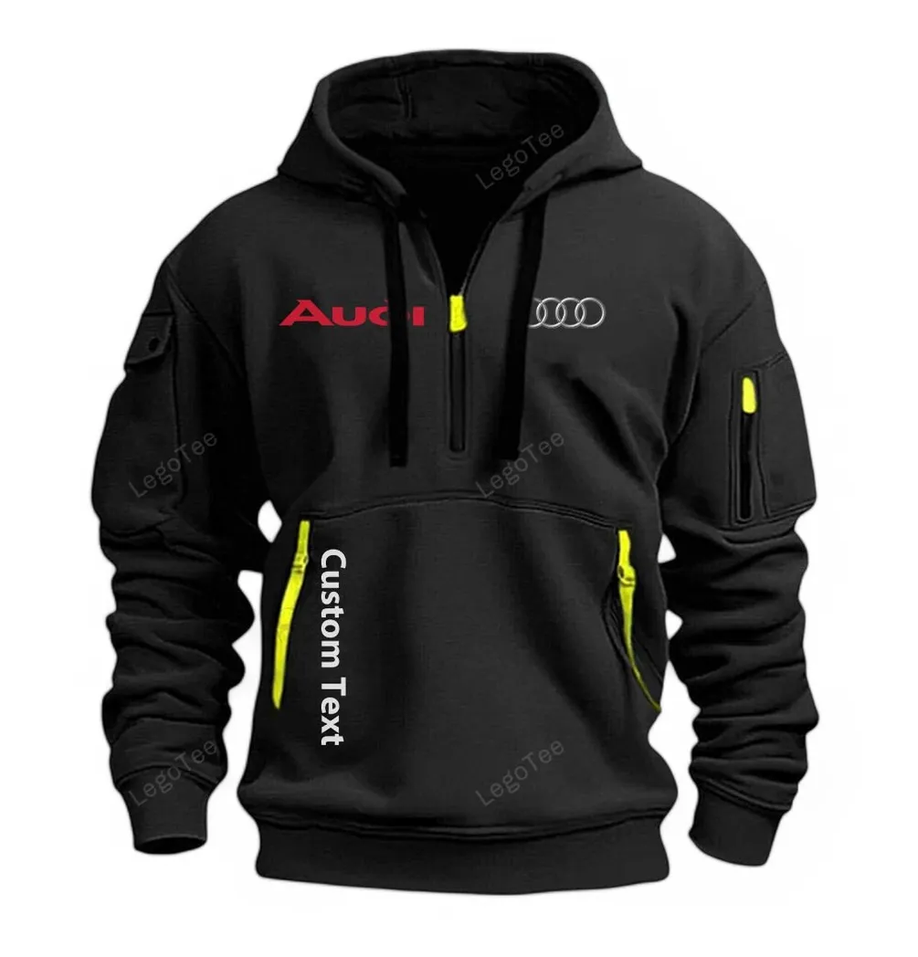 audi half zip hoodie for men gift for him husband boyfriend black car112021425555 1 jckwf